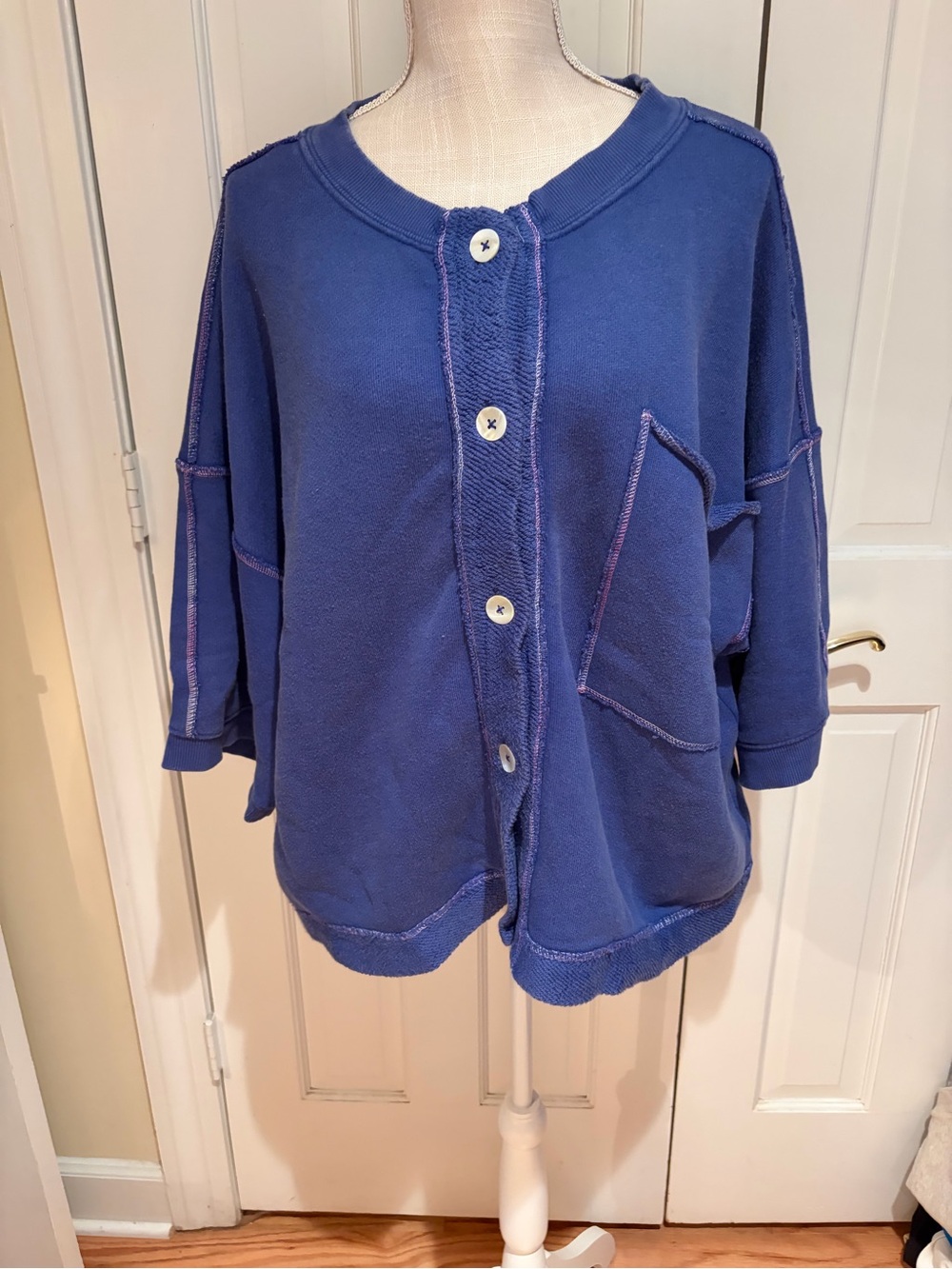Free People Matilda cardigan. Size XL. NWT  & extra button.